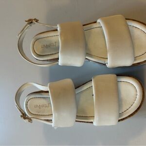 Limelight white Double Strap Sandals size 3